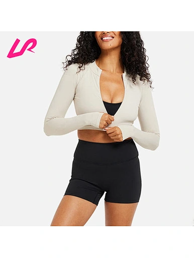 Our crop sport jacket is both stylish and functional, perfect for workouts or casual wear. Shop now for high-quality activewear.